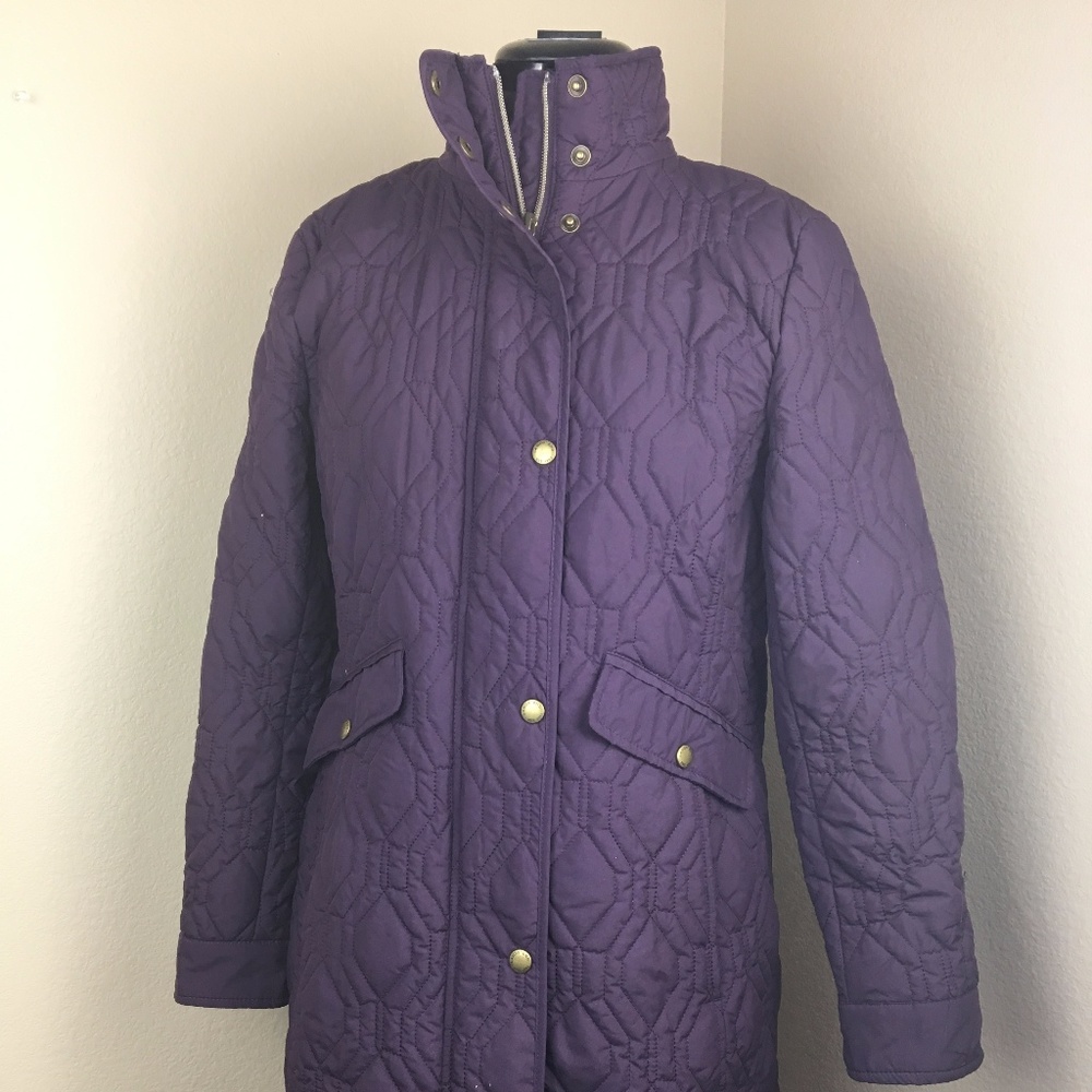 Purple Lands End Winter Coat